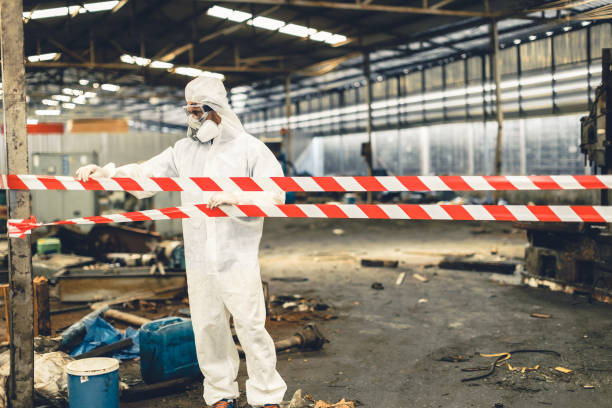 Professional Odor Removal technician working in Lafayette, IN